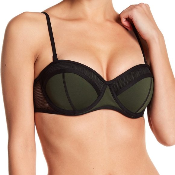 Kendall & Kylie Mesh Bustier Convertible Bikini - Picture 1 of 12